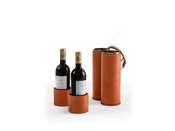 Leather bottle rack Filare 24 GIORGETTI factory GIORGETTI from Italy. Foto №4