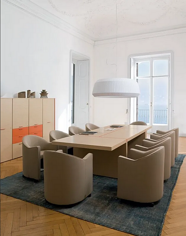 Rectangular wooden meeting table Blade i 4 Mariani factory i 4 Mariani from Italy. Foto №6
