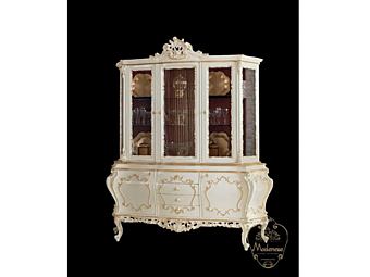 Wood and Glass Display Cabinet Modenese Luxury Interiors 15115 factory MODENESE GASTONE from Italy