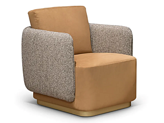 Leather armchair Jacqueline B Formitalia factory FORMITALIA from Italy