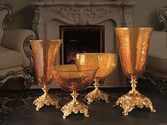 Glass Barocco Vase Euroluce Lampadari Glass Barocco Vase Euroluce Lampadari factory EUROLUCE LAMPADARi from Italy