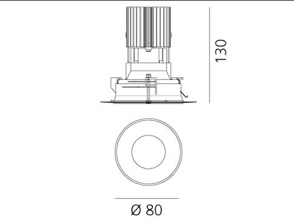 LED Round Aluminium Spotlight Everything Artemide factory Artemide from Italy. Foto №21