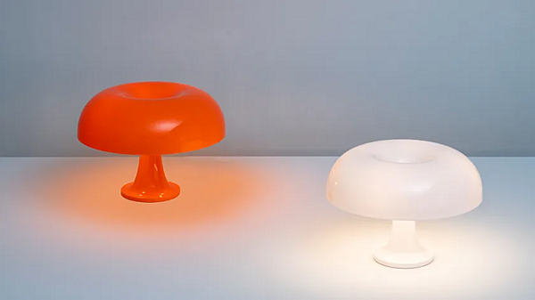 Table lamp made of polycarbonate Nessino Artemide 0039060A, 0039070A factory Artemide from Italy. Foto №3