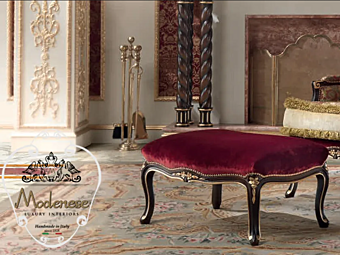 Fabric Footstool Modenese Luxury Interiors 15502 Fabric Footstool Modenese Luxury Interiors 15502 factory MODENESE GASTONE from Italy