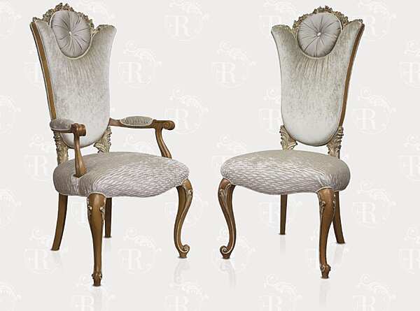 Upholstered Chair in Silk and Velvet FRATELLI RADICE 397 factory FRATELLI RADICE from Italy. Foto №4