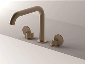 Brass 3 Hole Countertop Washbasin Tap AGAPE Limon Brass 3 Hole Countertop Washbasin Tap AGAPE Limon factory Agape from Italy