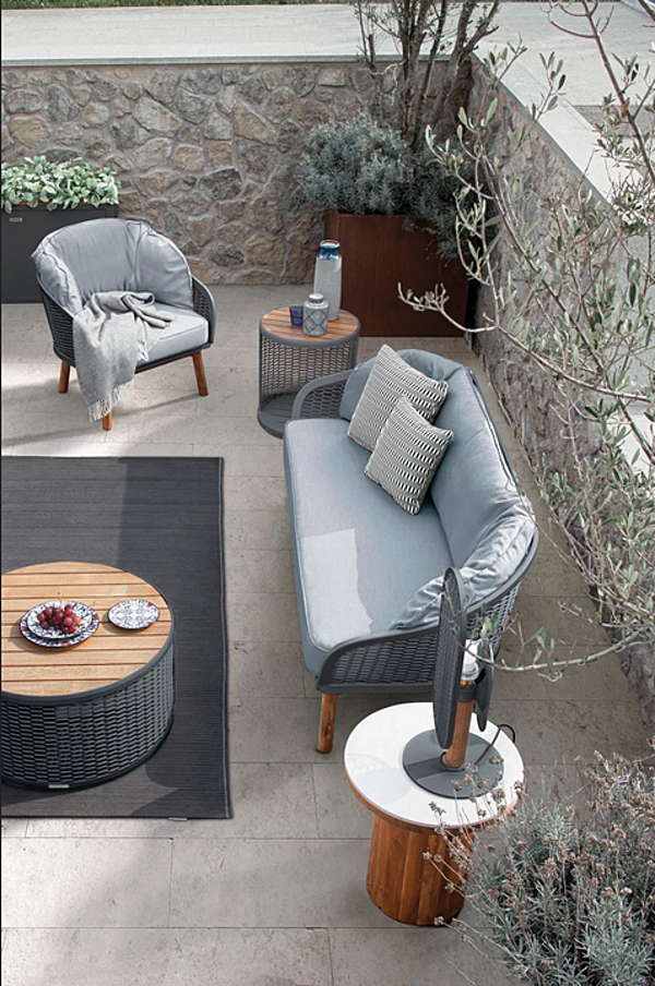 Two-Seater Fabric Garden Sofa Cyrano Atmosphera factory ATMOSPHERA from Italy. Foto №4