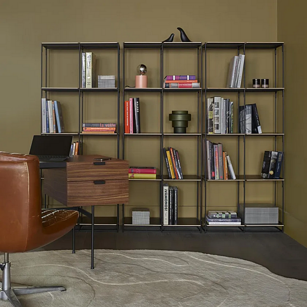 Sectional bookcase in wood LIGNE ROSET La Bibliotheque Fil 19980298-19980300/02/66/73/74 factory LIGNE ROSET from Italy. Foto №5