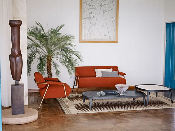 Fabric armchair with armrests Potocco Stay 909 PL 909/PL factory POTOCCO from Italy. Foto №2