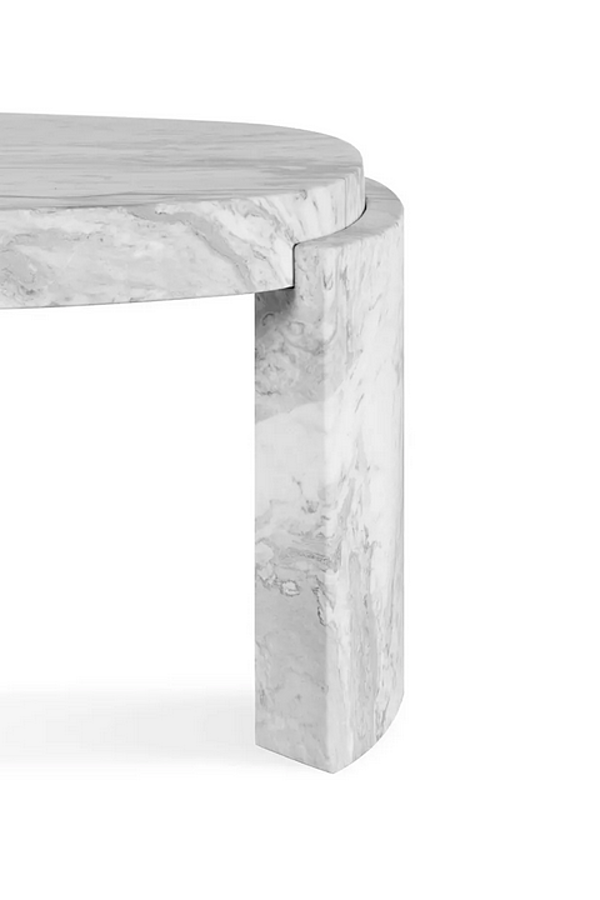 Low Carrara Marble Coffee Table BRABBU Tacca factory BRABBU from Italy. Foto №4
