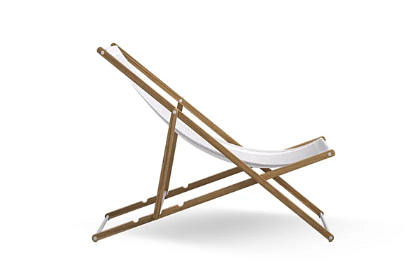 Recliner deck chair with armrests Textilene Atmosphera Nirvana factory ATMOSPHERA from Italy. Foto №5