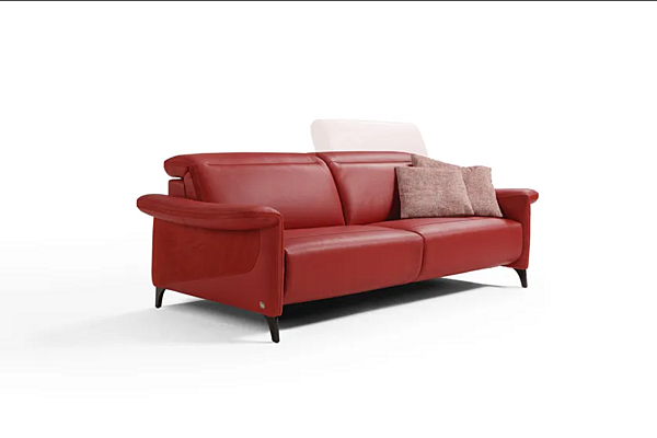 3-seater leather sofa with electric motion Egoitaliano Yvette factory Egoitaliano from Italy. Foto №2