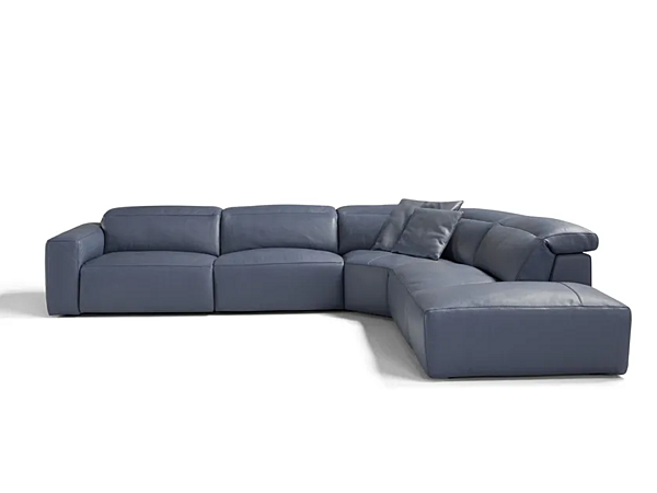 Corner Recliner Modular Leather Sofa Beverly Egoitaliano factory Egoitaliano from Italy. Foto №1