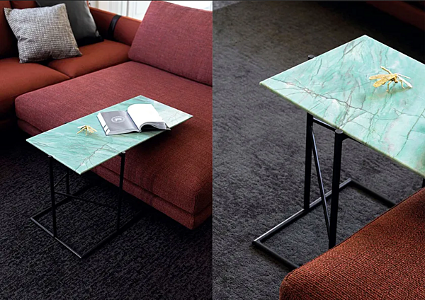 Rectangular marble side table BertO King factory BertO from Italy. Foto №10