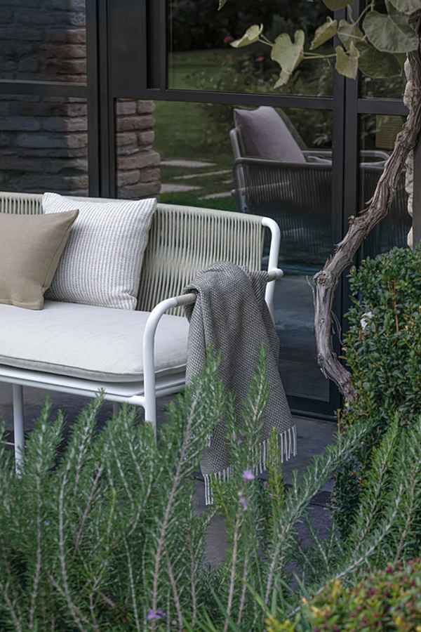 2-Seater Aluminium Garden Sofa with Cushions Atmosphera Air factory ATMOSPHERA from Italy. Foto №11