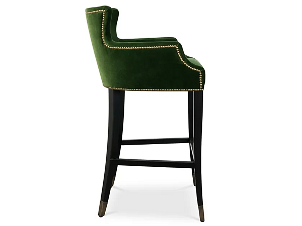 Velvet stool with armrests BRABBU Dukono factory BRABBU from Italy. Foto №3