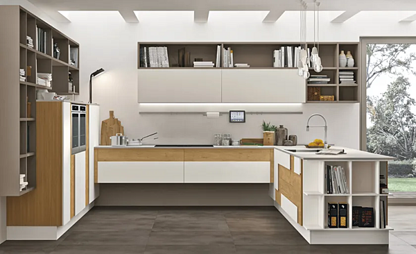 Fitted kitchen LUBE CUCINE Creativa 1 with modern design factory LUBE CUCINE from Italy. Foto №3