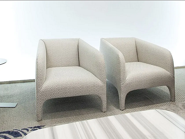 Upholstered fabric armchair Opale ERBA ITALIA factory ERBA ITALIA from Italy. Foto №6