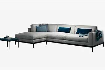 Corner Modular Leather Sofa Antibes MisuraEmme factory MisuraEmme from Italy