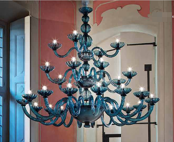 Chandelier SYLCOM 1533/16+8+4 factory SYLCOM from Italy. Foto №1