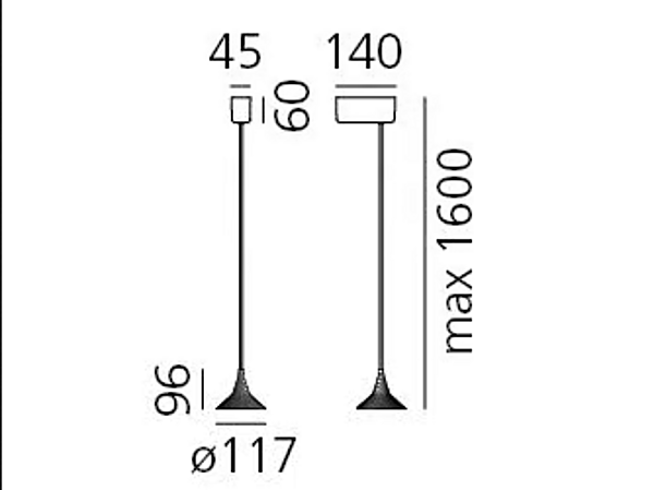 LED pendant lamp in aluminum by Artemide Unterlinden 1935W10A, 1935010A factory Artemide from Italy. Foto №6