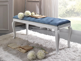 Upholstered Tufted Wooden Bench CASA +39 Prestige 319