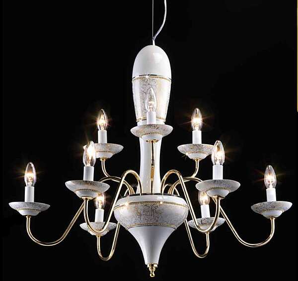 Chandelier LORENZON (F.LLI LORENZON) LL.81/BO/SW/6-3F factory LORENZON (F.LLI LORENZON) from Italy. Foto №1