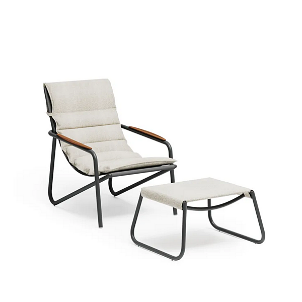 Aluminium deck chair with armrests Atmosphera Zante factory ATMOSPHERA from Italy. Foto №24