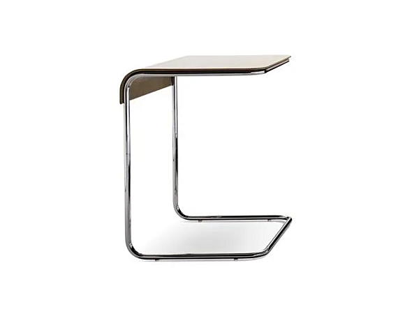 High Side Table in Tanned Leather and Steel by i 4 Mariani factory i 4 Mariani from Italy. Foto №1