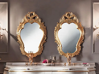 Wall Mounted Framed Mirror Modenese Luxury Interiors 11635 factory MODENESE GASTONE from Italy