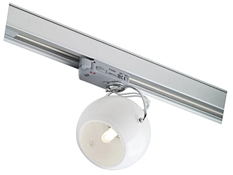 Track Light Beluga White Fabbian factory Fabbian from Italy