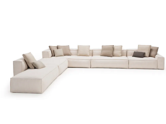 Corner Modular Sectional Sofa Davis AMURA 338+052+005+023+012 factory AMURA from Italy