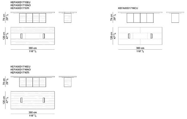 Rectangular wooden meeting table I 4 Mariani Kefa factory i 4 Mariani from Italy. Foto №6