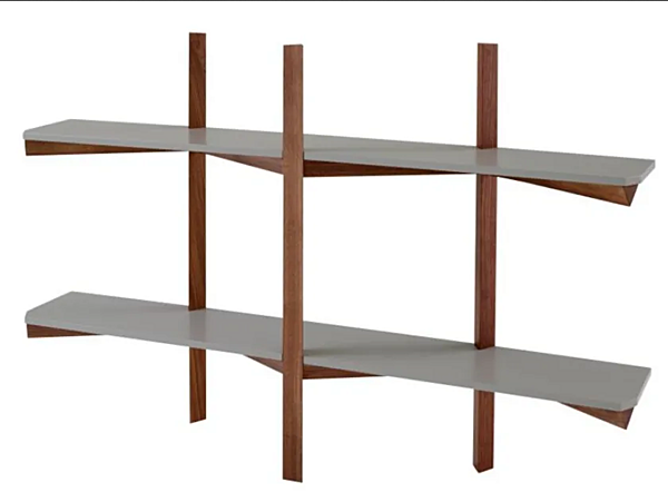 Wall Mounted Floating Wooden Bookcase LIGNE ROSET Biplan 19980016 factory LIGNE ROSET from Italy. Foto №2