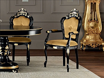 Upholstered Armchair with Soft Backrest Modenese Luxury Interiors 11513 factory MODENESE GASTONE from Italy