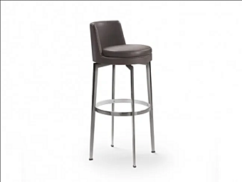 High Upholstered Leather Stool Feel Good FLEXFORM High Upholstered Leather Stool Feel Good FLEXFORM factory FLEXFORM from Italy