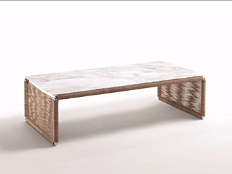 Rectangular marble coffee table Tindari FLEXFORM factory FLEXFORM from Italy