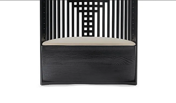 Wood veneer easy chair with integrated cushion CASSINA Willow 1 factory CASSINA from Italy. Foto №4
