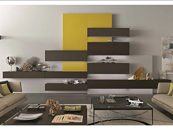 Wooden Wall Mounted Storage Unit MisuraEmme Tao factory MisuraEmme from Italy