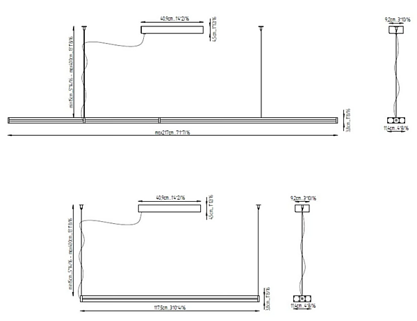 LED pendant lamp made of anodized aluminum Fabbian Glide factory Fabbian from Italy. Foto №9