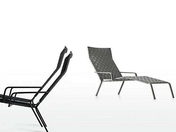 Sun Lounger with Upholstered Backrest Kristalia Rest factory Kristalia from Italy. Foto №8