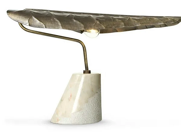 Brass table lamp Calla BRABBU factory BRABBU from Italy. Foto №2