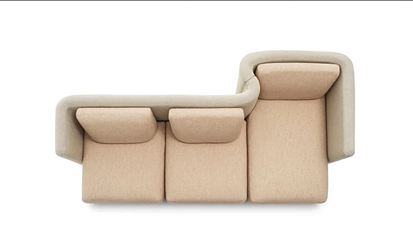 Modular fabric sofa with soft back Saba Gala factory SABA from Italy. Foto №2