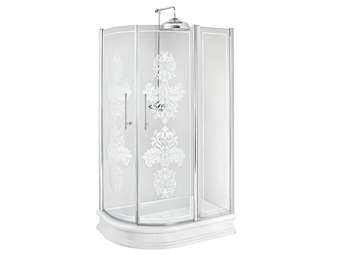 Corner Semicircular Glass Shower Cabin Arcadia Gentry Home Corner Semicircular Glass Shower Cabin Arcadia Gentry Home factory Gentry Home from Italy