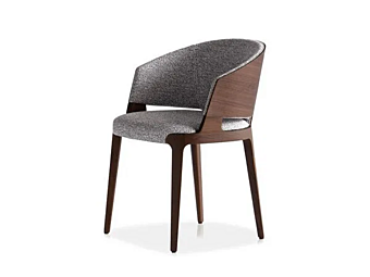 Ash Easy Chair with Fire Retardant Padding Potocco Velis Wood 942 Paw 942/PAW factory POTOCCO from Italy