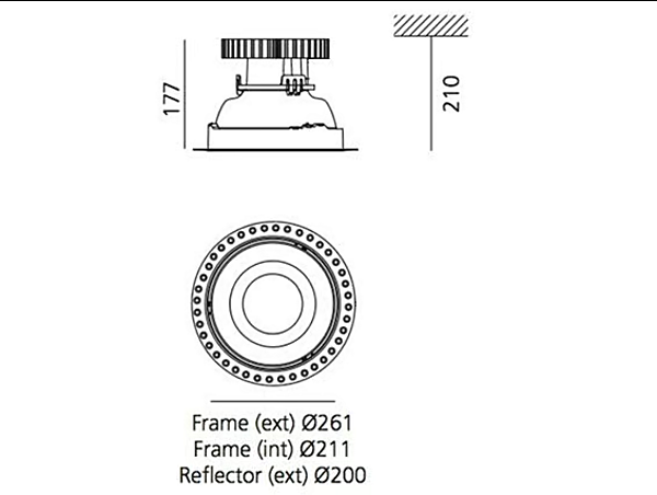 LED Ceiling Spotlight Round Polycarbonate Artemide Luceri factory Artemide from Italy. Foto №9