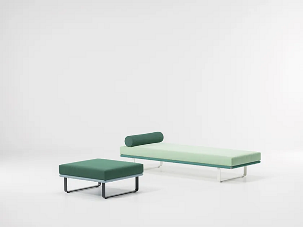 Square Fabric Garden Footstool KETTAL Bitta factory KETTAL from Italy. Foto №3