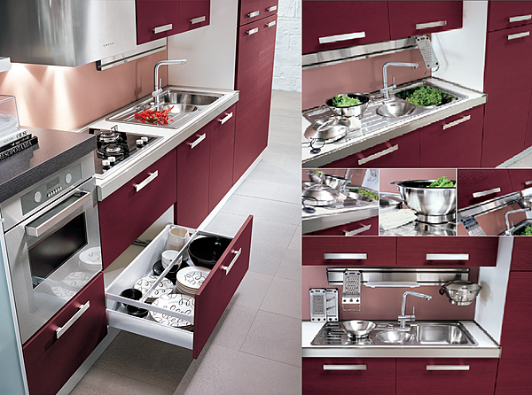 Kitchen HOME CUCINE Frontali finitura Rubino factory HOME CUCINE from Italy. Foto №2