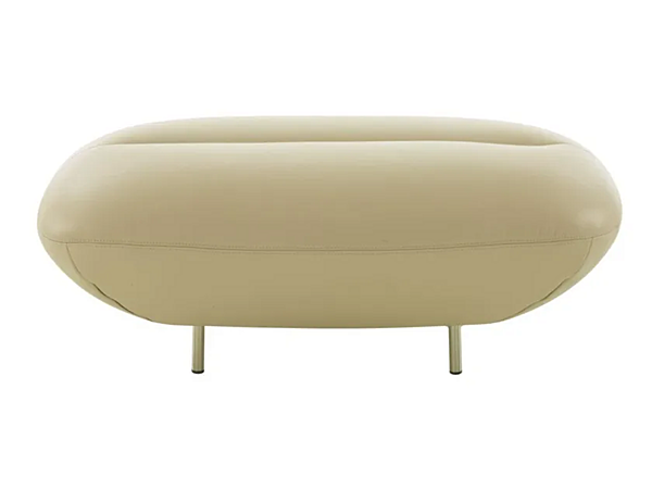 Upholstered Leather Footstool LIGNE ROSET Manarola 14090355 factory LIGNE ROSET from Italy. Foto №1