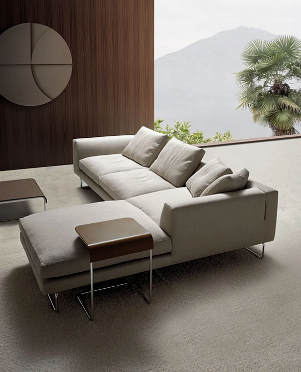 Coffee Table in Low Tanned Leather and Steel by i 4 Mariani ADD LOOK factory i 4 Mariani from Italy. Foto №4